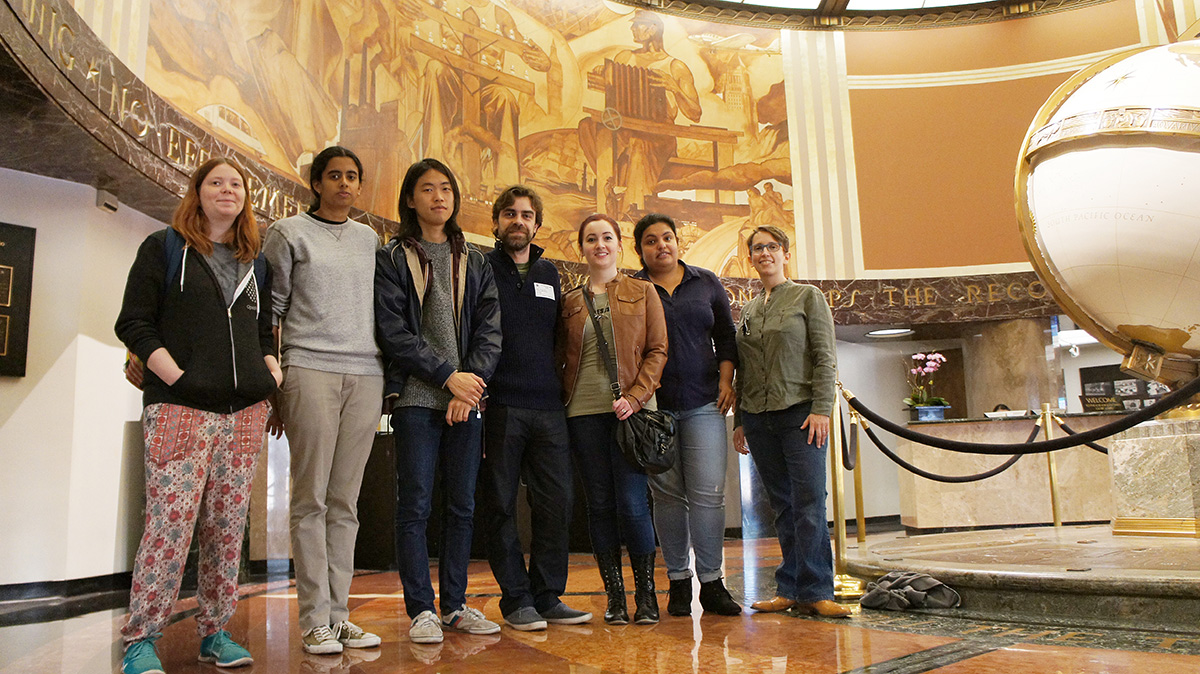 The 2015 OpenNews fellows at the Los Angeles Times